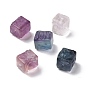Natural Fluorite Beads, Cube
