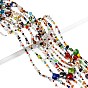 Mixed Electroplate Glass Beads Strands, for Beading Jewelry Making, Faceted