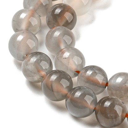 Brins de perles multi-pierres de lune naturelles, ronde