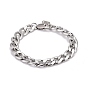 304 Stainless Steel Curb Chains Bracelets