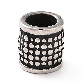 304 Stainless Steel Large Hole Beads, Column