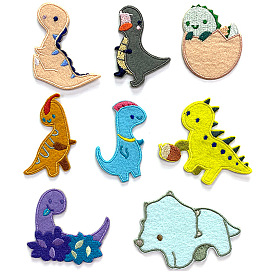 Dinosaur Computerized Embroidery Cloth Self-Adhesive Patches, Costume Accessories