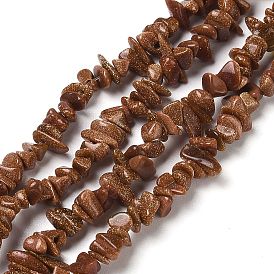 Synthetic Goldstone Chip Beads Strands