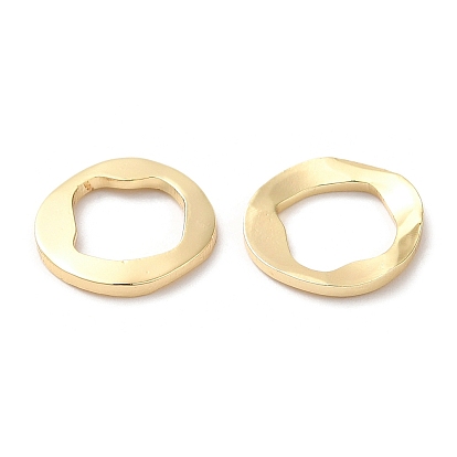 Brass Linking Rings, Irregular Round Ring