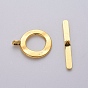 Tibetan Style Toggle Clasps, Antique Golden, Lead Free and Cadmium Free