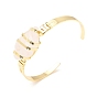 Bracelet manchette perlé oeil de cheval pierres précieuses, bracelet ouvert enroulé de fil pour femme, sans cadmium et sans plomb, or