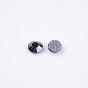 Hotfix rhinestone, cabujones traseros planos de diamantes de imitación de cristal, semicírculo