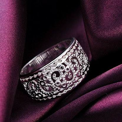 Винтаж элегантный стиль моды латунные полые металлические кольца