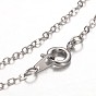 Horse Eye Platinum Plated Brass Rhinestone Gemstone Pendant Necklaces, with Cable Chains and Spring Ring Clasps, 18 inch 