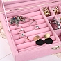 Rectangle Velvet Jewelry Display Case, for Necklaces, Rings, Earrings and Pendants