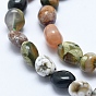 Natural Ocean Jasper Beads Strands, Nuggets, Tumbled Stone