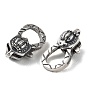 925 Thailand Sterling Silver Lobster Claw Clasps, Crown, with 925 Stamp