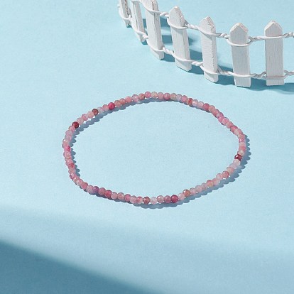 Natural Gemstone Beaded Stretch Bracelet for Women