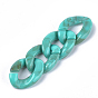 Acrylic Linking Rings, Quick Link Connectors, For Curb Chains Making, Imitation Gemstone Style, Twist