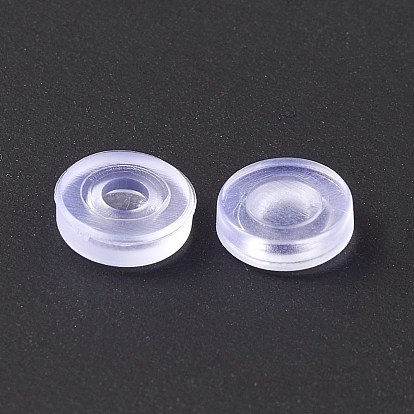 Silicone Clip on Earring Pads, Donut