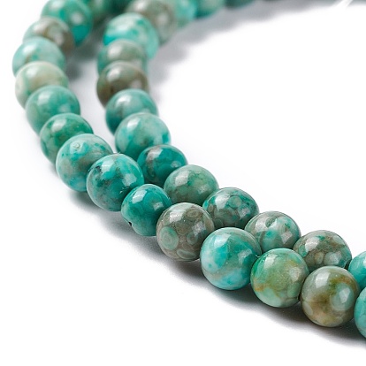 Natural Maifanite/Maifan Stone Beads Strands, Dyed, Round