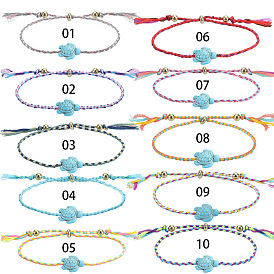 Bohemian Style Turtle Anklet for Beach Surfing - Multi-color, Long-term.