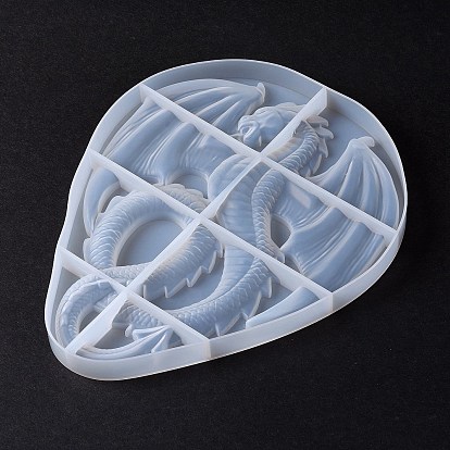 Moldes de silicona para exhibir dragones diy, moldes de resina, para resina uv, fabricación artesanal de resina epoxi