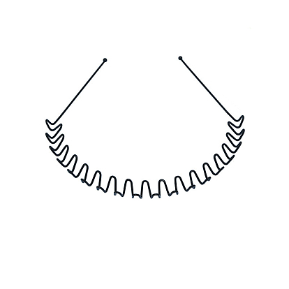 Accessoires pour cheveux en fil d'acier ordinaire résultats de bande de cheveux, pour femmes et hommes, ondulés