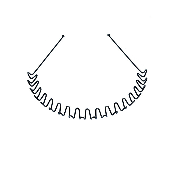 Accessoires pour cheveux en fil d'acier ordinaire résultats de bande de cheveux, pour femmes et hommes, ondulés