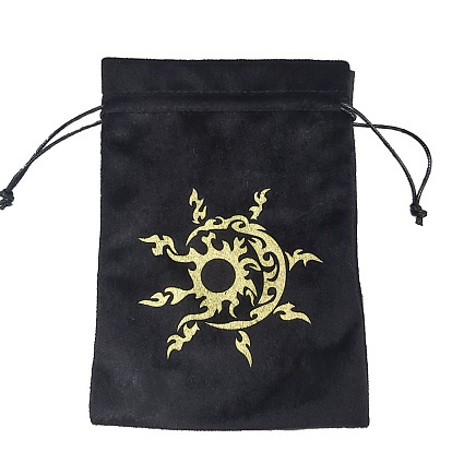 Velvet Tarot Cards Storage Bags, Tarot Desk Storage Holder, Moon/Star/Sun/Skull/Deer/Owl/Chakra/Goddness/Triangle/Tree of Life/Starry Star/Moon Phase Pattern