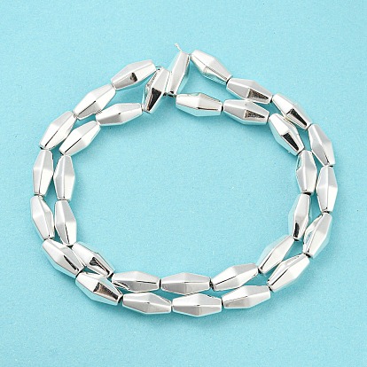 Electroplated Synthetic Magnetic Hematite Beads Strands, Rhombus