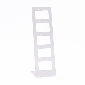 Transparent Acrylic Earrings Display Stands, Ladder Shape