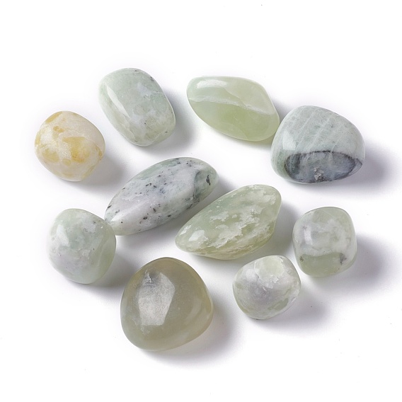 Nouvelles perles de jade naturelles, pierre tombée, gemmes de remplissage de vase, pas de trous / non percés, nuggets