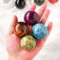 Bola de cristal de piedras preciosas, Decoraciones de exhibición de piedras de energía reiki para la curación., meditación, brujería