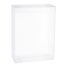 Boîte pvc transparent benecreat, boîte-cadeau de friandises, pour la boîte d'emballage de douche de bébé de noce, rectangle