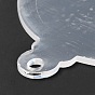 Décorations de pendentif transparent acrylique boule de noël, pour les projets d'ornement de bricolage et l'artisanat