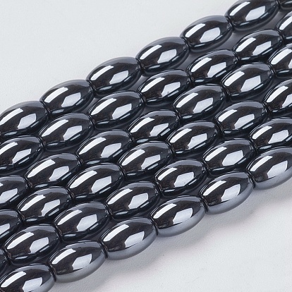 Non-Magnetic Synthetic Hematite Beads, Oval