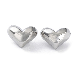 Rack Plating Alloy Charms, Heart