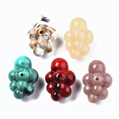 Acrylic Beads, Imitation Gemstone Style