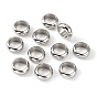 Ring 304 Stainless Steel Spacer Beads, Metal Findings for Jewelry Making Supplies
