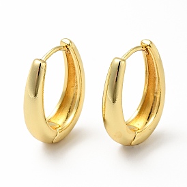Brass Hinged Hoop Earrings for Women, Lead Free & Cadmium Free