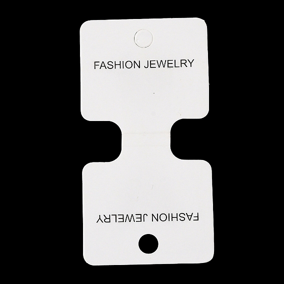 Fold Over Paper Display Cards, for Necklaces Bracelets Display, Rectangle with Word Fashion Jewelry