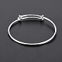 Electrophoresis Iron Expandable Bangle Making, Adjustable Wire Blank Bracelet for DIY Jewelry Making, Long-Lasting Plated