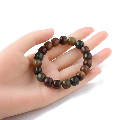 Bracelet extensible en perles de bois de bodhi pour femme