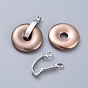 Brass Donut Bails, Donuthalter, Fit For Pi Disc Pendants Jewelry Making, Nickel Free