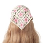 Crochet Bandana, Kerchief Triangle Hair Scarf, Knitted Headscarf Texture Bandage Wrapped Headwrap Headbands