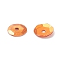 Lentejuelas semi-ahuecadas de plástico sueltos, lentejuelas de color, orificio central, 6~7 mm, agujero: 1 mm