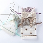 Bolsas de almacenamiento de joyas con flores bordadas de organza, Bolsas de regalo con cordón de malla para fiesta de boda, Rectángulo