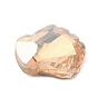 Cabujones de diamantes de imitación de cristal, puntiagudo espalda y dorso plateado, shell facetas