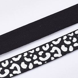 Flat Elastic Cord, with Pattern