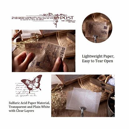 Scrapbook Paper, Vegetable Parchment & Munken Paper, for DIY Album Scrapbook, Greeting Card, Background Paper, Diary Decorative