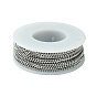 304 Stainless Steel Curb Chain Twisted Link Chains, Unwelded, Faceted