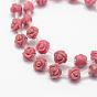 Perles naturelles de rhodonite, rose