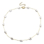 Ccb ожерелье-цепочка из пластикового жемчуга и бисера, латунные украшения