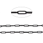 Revestimiento iónico (ip) 304 cadenas de clip de acero inoxidable, soldada, Plano Oval, con carrete